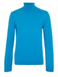 Topman Turquoise Roll Neck Jumper
