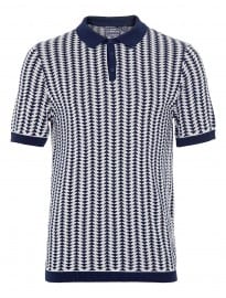 Topman Triangle Pattern Polo Shirt