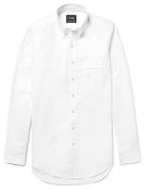 Drakes Button-down Collar Cotton Oxford Shirt