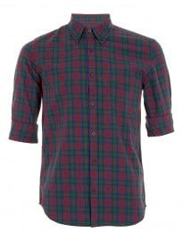 Topman Tartan Check Long Sleeve Shirt