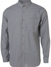Topman Navy Smart Gingham Shirt
