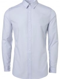 Topman Heather Blue Smart Shirt