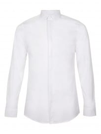 Topman White Curve Collar Smart Shirt