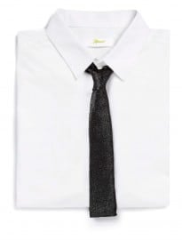 Topman Sparkly Black Velvet 5cm Tie