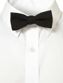 Topman Black Textured Bow Tie