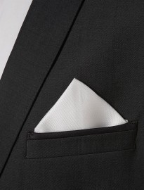 Topman Off White Pocket Square