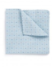 Topman Blue Chambray Pocket Square