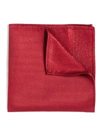 Topman Red Lurex Pocket Square