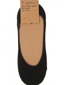 Topman Black Invisible Shoe Liners