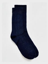 Topman Premium Navy Tile Socks