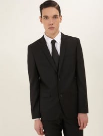 Topman Black Slim Suit Jacket