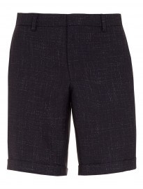 Topman Navy Fleck Suit Shorts