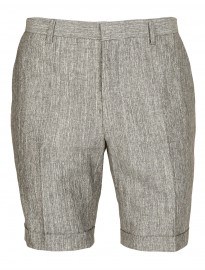 Topman Grey Slub Suit Shorts