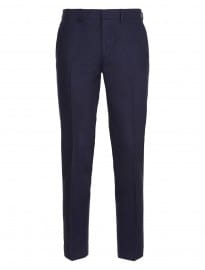 Topman Navy Flannel Skinny Suit Trousers