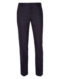 Topman Premium Navy Flannel Skinny Trousers