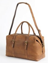 Tan Leather Holdall