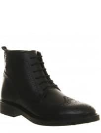 Base Brocket Boot Black Leather