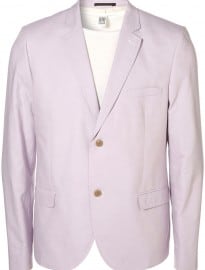 Topman Lilac Oxford Skinny Blazer