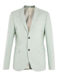 Topman Light Green Skinny Fit Oxford Blazer