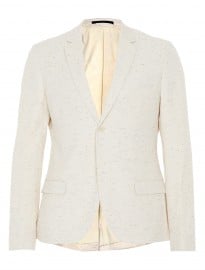Topman Ecru Fleck Skinny Blazer