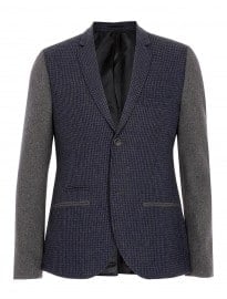 Topman Grey Checked Blazer