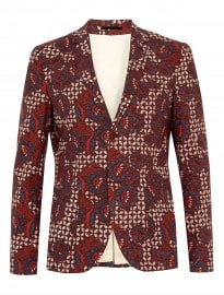 Topman Multi Floral Skinny Blazer