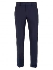 Topman Navy Herringbone Skinny Fit Trousers