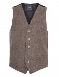 Topman Camel Plain Waistcoat