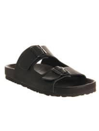 Office Marbella Buckle Sandal Black Mono Leather