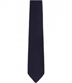 Reiss Cutler Silk Knitted Tie Navy