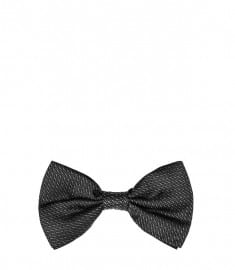 Reiss Carr Textured Silk Bow Tie Black