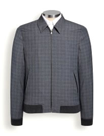 Next Grey Check Blouson Jacket