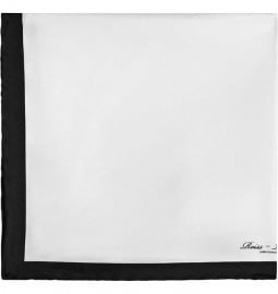 Reiss Icarus Plain Silk Pocket Square White