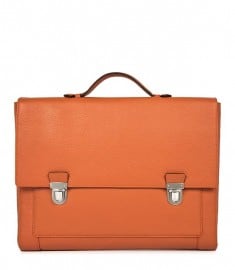 Reiss Holt Soft Briefcase Burnt Orange