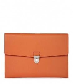 Reiss Robinson Document Wallet Orange