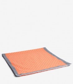 Reiss 1971 Spiney Polka Dot Printed Scarf Papaya