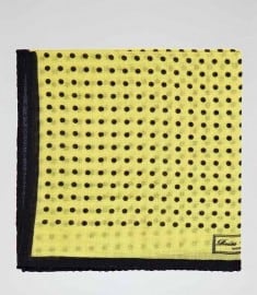 Reiss Hampton Micro Polka Dot Pocket Square