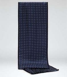 Reiss Steel Wool & Silk Dinner Suit Scarf Navy