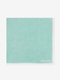 Reiss Yacht Linen Pocket Square Green