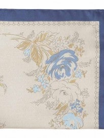 Reiss Doulton Floral Print Pocket Square Sand