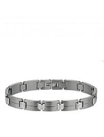 Titanium Matt & Polished Stripe Bracelet