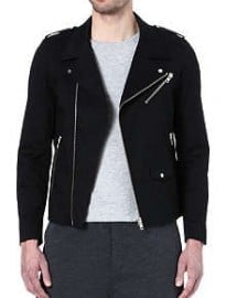 The Kooples Sport Canvas Biker Jacket