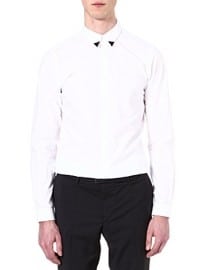 The Kooples Graphic Slim-fit Cotton-poplin Shirt