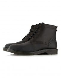 Topman Black Lace Up Work Boots