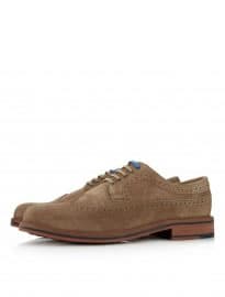 Topman Ben Sherman Taupe Suede Brogues