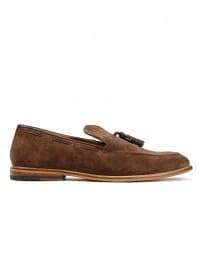 Topman Ben Sherman Brown Suede Tassel Loafers