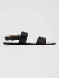 Topman Brown Leather Smart Sandals