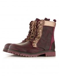Topman Tmd Burgundy Hiking Boots