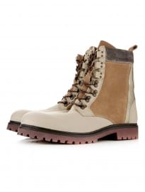 Topman Cream Hiking Boots