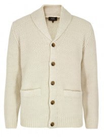 Apc Chale A Cotes Blanc Casse Cardigan